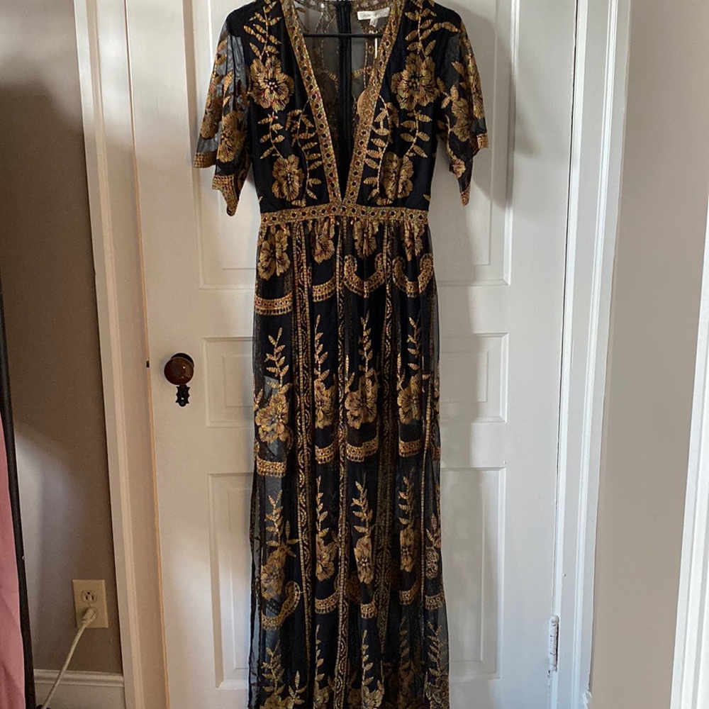 Honey Punch Lace Maxi Dress